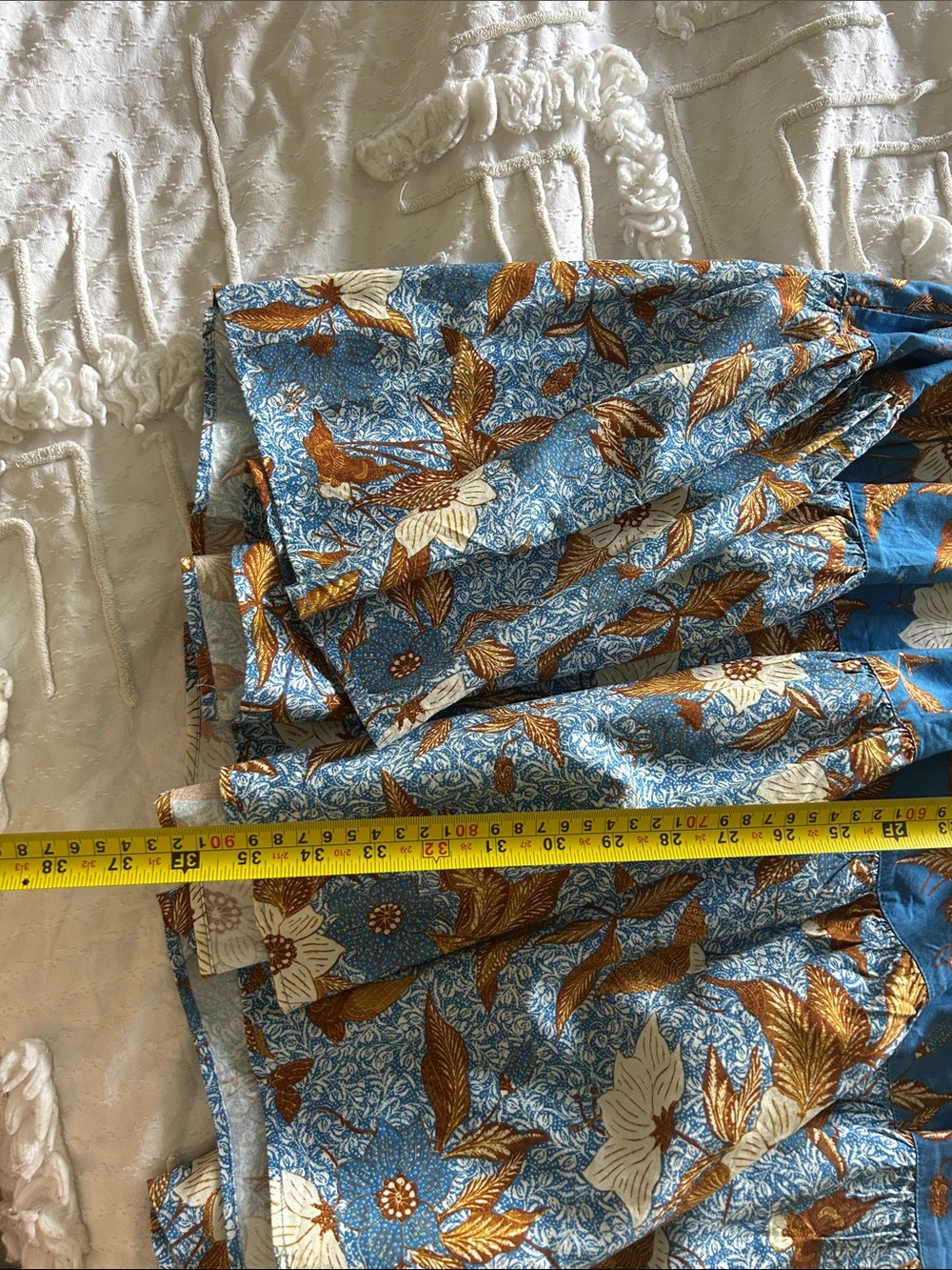 Ulla Johnson Blue and Brown Floral Midi Dress - Picture 7 of 7